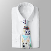 Cravate Berger Blanc Suisse (Attaché)