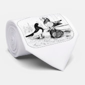 Cravate Berliner Tumbler Pigeon Trio 1980 (Roulé)