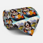 Cravate Bernedoodle sur une pagaie : une aventure Pittores (Roulé)