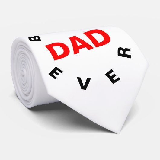 Cravate Best DAD Ever (Roulé)