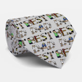 Cravate Best Dad Sports Fun (Roulé)