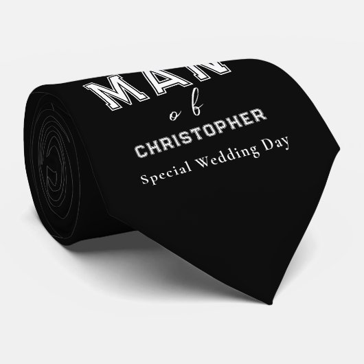 Cravate Best Man Black (Roulé)