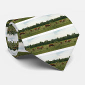 Cravate Bétail Brown et blancs de Hereford (Roulé)
