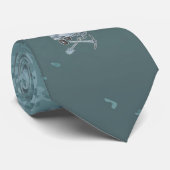 Cravate Béton bleu-gris (Roulé)