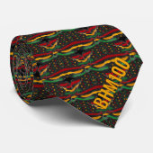 Cravate BHM100 Mois de l'histoire des Noirs Monogramme Cen (Roulé)