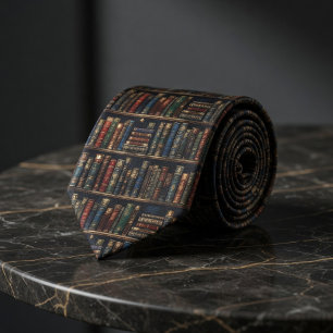 Cravate Bibliothèque Antique Étagère Sombre Académique Vin