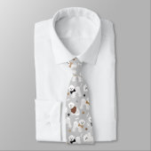 Cravate Bichon Frise Bones and Paws Grey (Attaché)