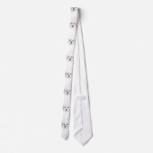 Cravate Bichon Frise chien _ motif _ (Dos)