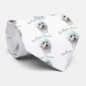 Cravate Bichon Frise Papa 2 (Roulé)