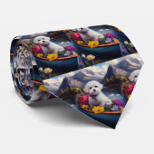 Cravate Bichon Frise sur une pagaie : une aventure Pittore (Roulé)