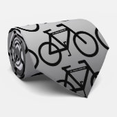 Cravate Bicyclette métallique argentée (Roulé)
