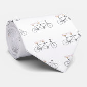 Cravate Bicyclette pour deux (Roulé)