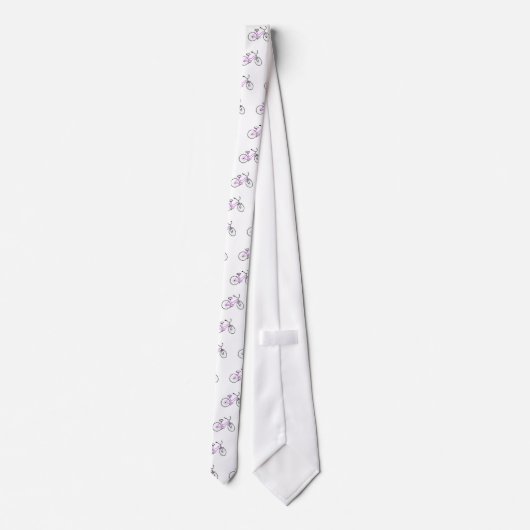 Cravate Bicyclette rose (Dos)