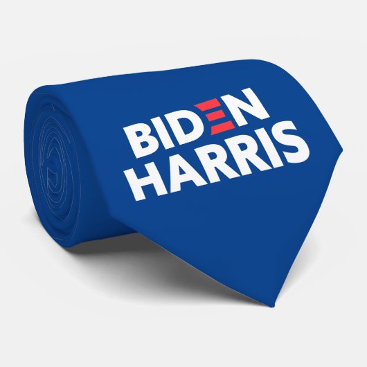 Cravate Biden / Harris Soutien électoral Blue (Roulé)
