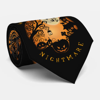 Cravate Bienvenue À La Nightmare Halloween Citrouille Cust
