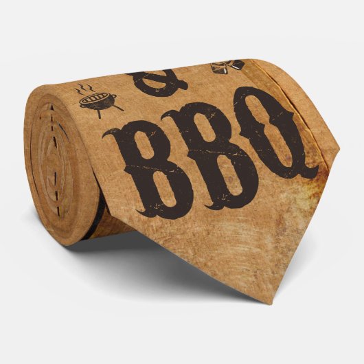 Cravate Bière et BBQ (Roulé)