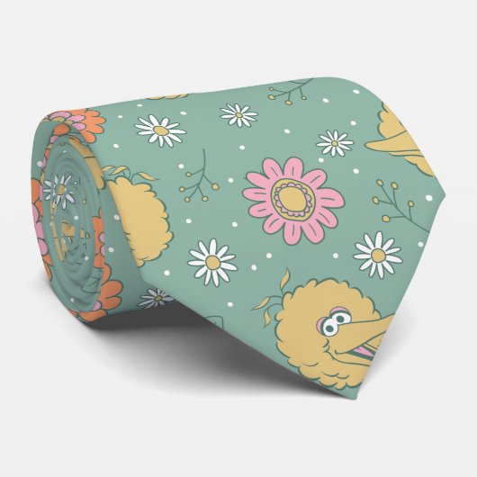 Cravate Big Bird | Good Vibes Floral Pattern (Roulé)