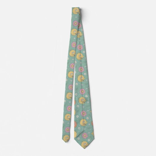 Cravate Big Bird | Good Vibes Floral Pattern (Dos)