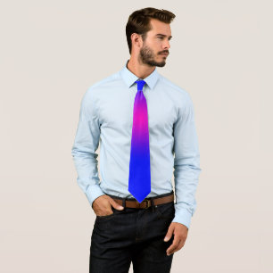 Cravate Big Day pour le Motif Blue et Magenta Ombre