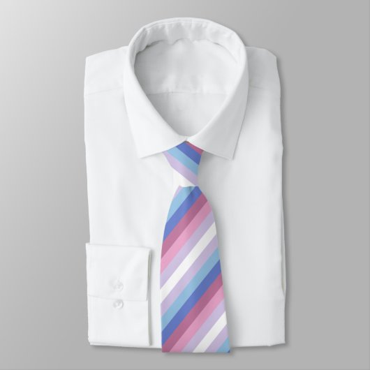 Cravate Bigender Flag (Attaché)