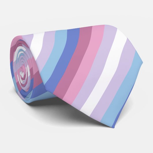 Cravate Bigender Flag (Roulé)