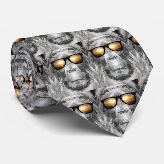 Cravate Bigfoot dans les tons (Roulé)