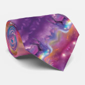 Cravate Bijou Tone Cosmique Étincelle Arc-en-ciel Parties  (Roulé)