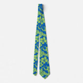 CRAVATE BIKINI ROSE (BLEU/VERT) (Dos)