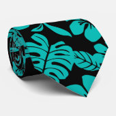 CRAVATE BIKINI ROSE (NOIR/TURQUOISE) (Roulé)