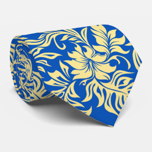 Cravate Bilatéral hawaïen de ketmie de Waikiki imprimé