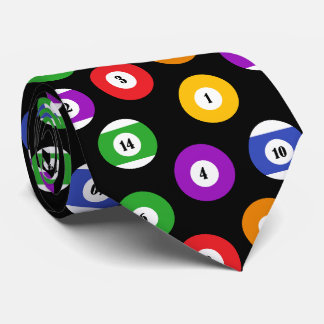 Cravate Billard Ballons de piscine à motifs