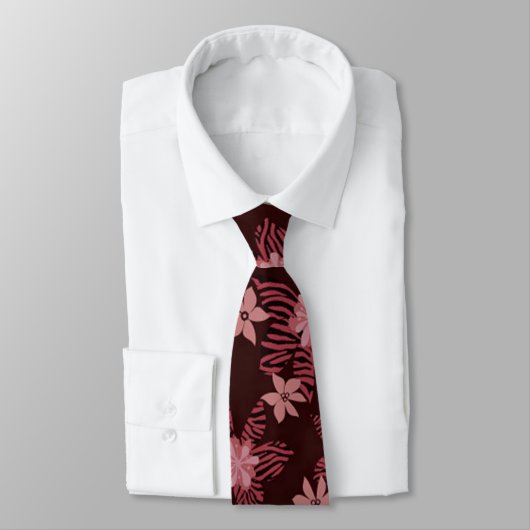 Cravate Billy Bong Hawaiian - Johnny Aloha Buzz Satin Tie (Attaché)