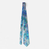 Cravate Binary Code bleu turquoise (Dos)