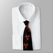 Cravate Biohazard - dist - rouge (Attaché)