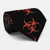 Cravate Biohazard - dist - rouge (Roulé)