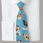 Cravate Bird Nerd, Birdwatcher, twitcher, birder<br><div class="desc">Pour tous les observateurs d'oiseaux là-bas,  pouvez-vous nommer tous les oiseaux sur cette cravate ?</div>