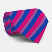 Cravate Bisexual Flag Stripes | Fierté bisexuelle (Roulé)