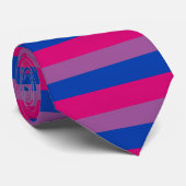 Cravate Bisexual pride (Roulé)