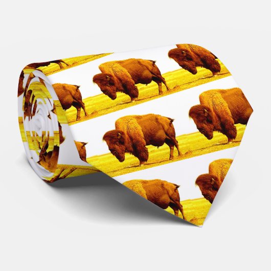 Cravate Bison / Buffle (Roulé)