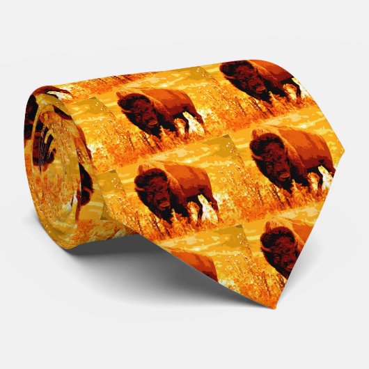Cravate Bison / Buffle (Roulé)