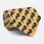Cravate Bison galopant (Roulé)