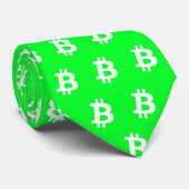 Cravate Bitcoin Green #3 (Roulé)
