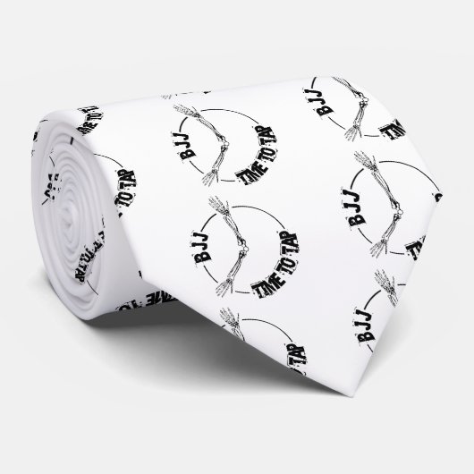 Cravate BJJ - Heure de taper (Roulé)