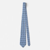 Cravate Black Abstrait Weave On Blue (Devant)