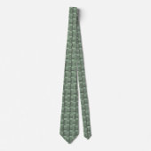 Cravate Black Abstrait Weave Sur Sage (Devant)