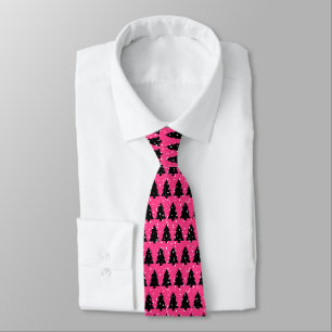 Cravate Black and Fuchsia 