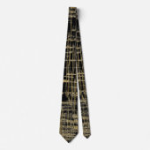 Cravate Black and Gold Modern Art (Devant)