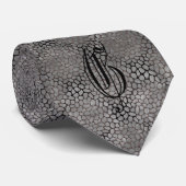 Cravate Black and Grey Surf et Pebble Mosaic (Roulé)