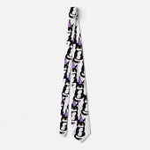 Cravate Black and White Cat Celebration Tie (Dos)
