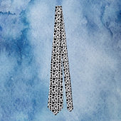 Cravate Black and White Cow Print Animal Pattern